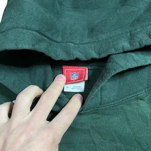 Vintage Green Bay Packers Hoodie NFL Football Pullover Sweatshirt Fan Apparel XL - Picture 4 of 4